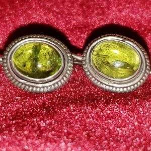 Peridot Sterling Silver Earrings.
